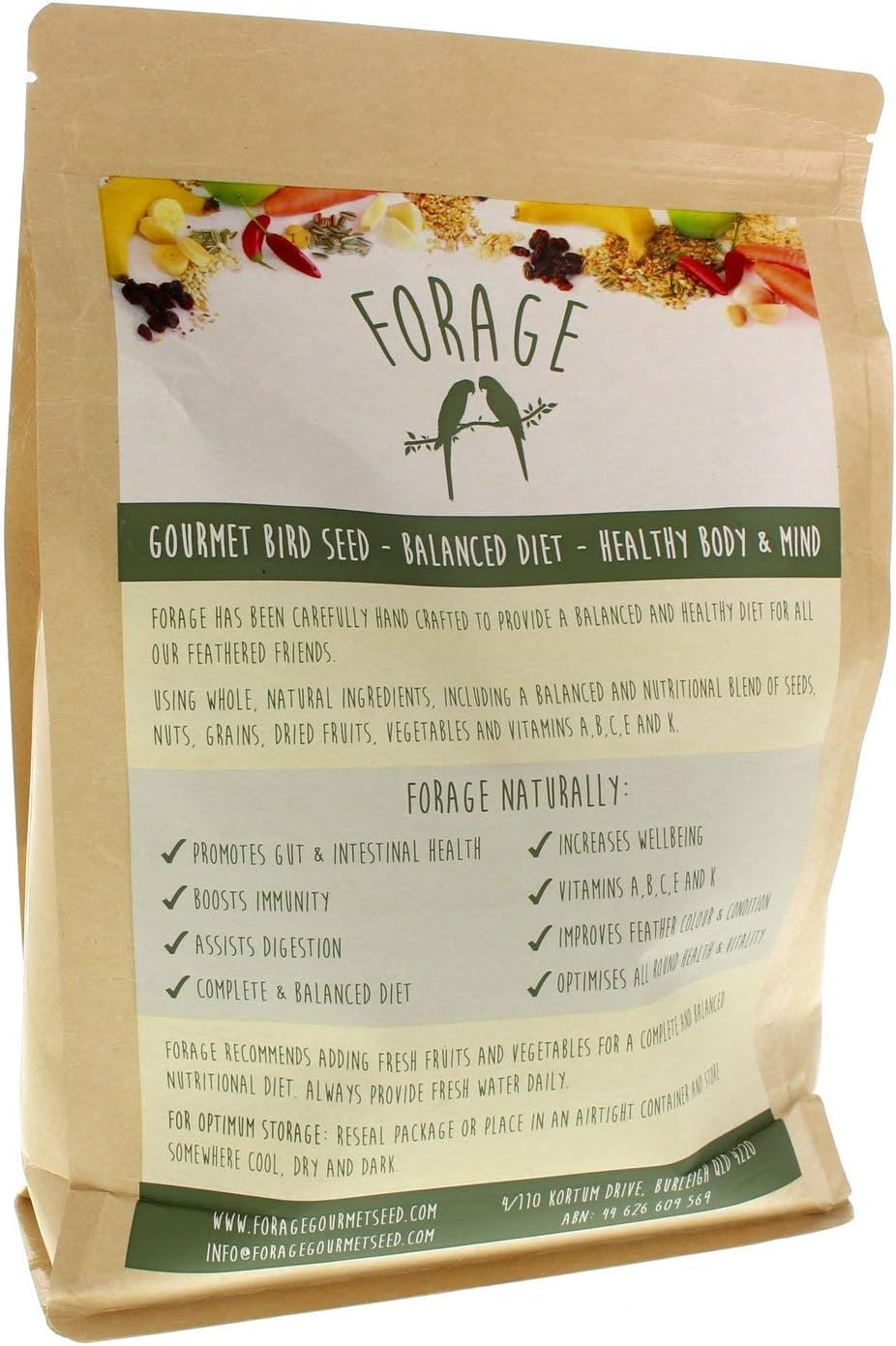 Forage Conure & Quaker 1.75Kg Bird Food Mix Millet Seed Fresh Australian Made image number 5