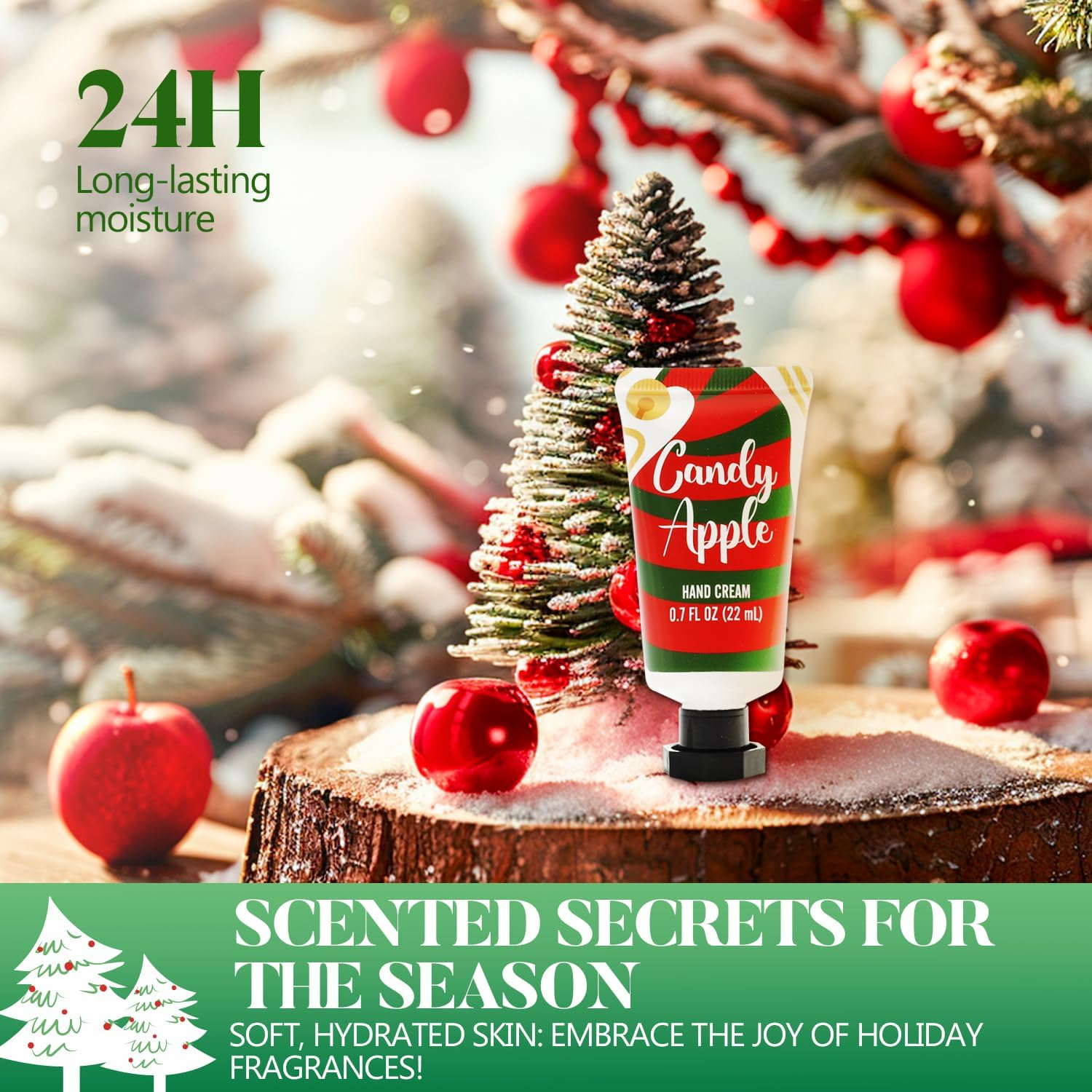 2025 Advent Calendar BODY & EARTH # LOVE Beauty Advent Calendar, Hand Cream 24Pc Gifts for Women, Bubble Bath, Shower Gel, Body Lotion, Soap, Christmas Tree Bath Bomb, Christmas Calendar Gift Set image number 2