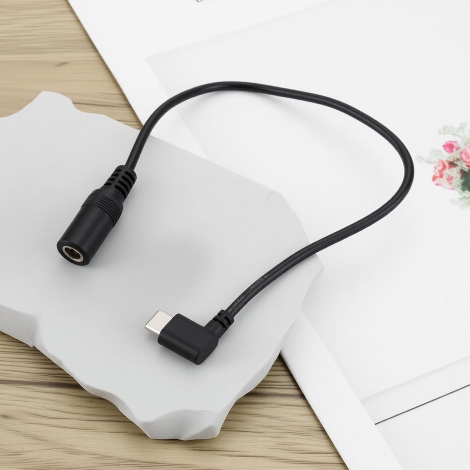 Create Idea 12V Heated Jacket Battery Boost Adapter Charger Cable Compatible with Milwaukee M12 Compatible with Makit 30Cm Type-C to 5.5Mm image number 3