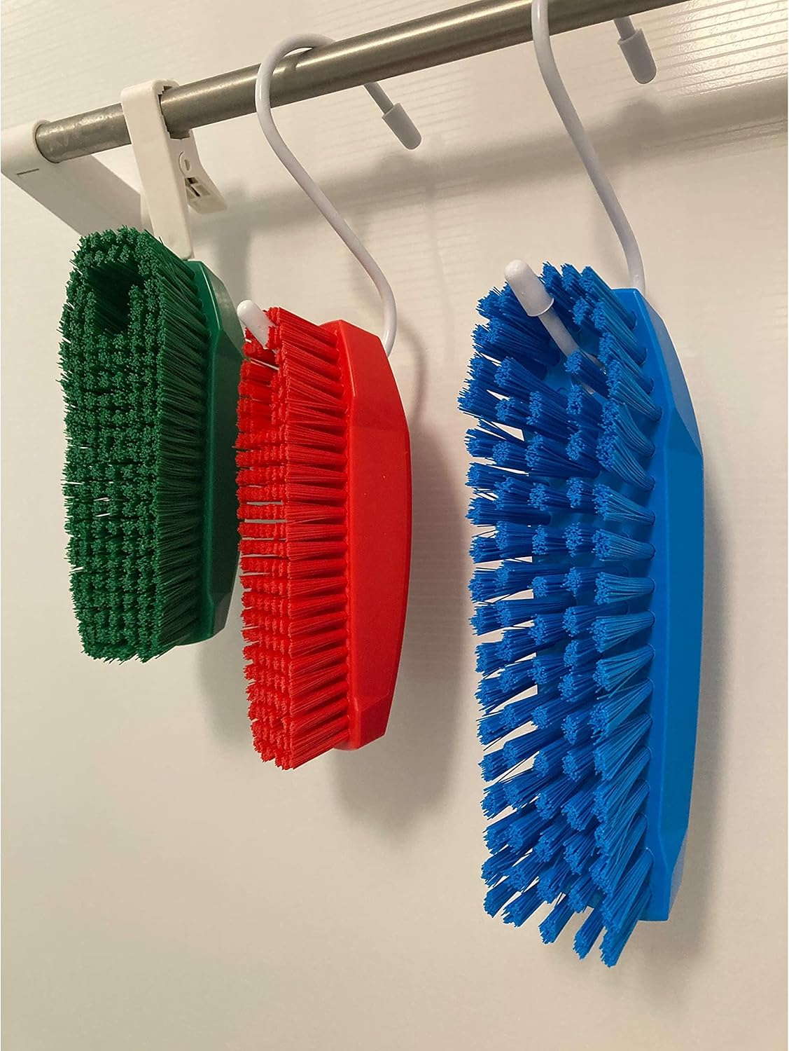 Vikan 35874 Brush,Scrub,Medium,7",Pp/Pbt,Red image number 4