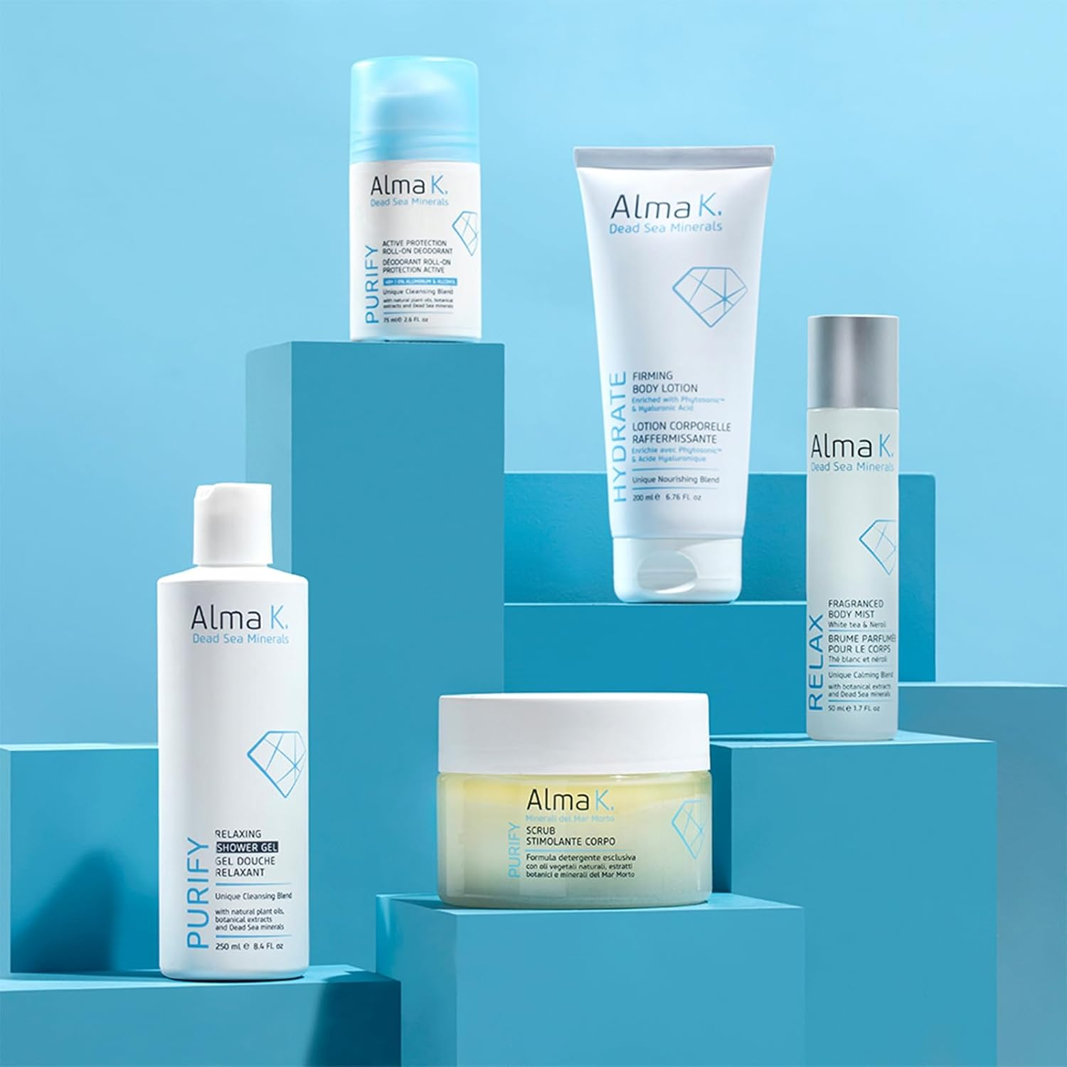 Alma K, Relaxing Shower Gel, Replenishes Skin Removes Impurities with Dead Sea Minerals, 250Ml image number 1