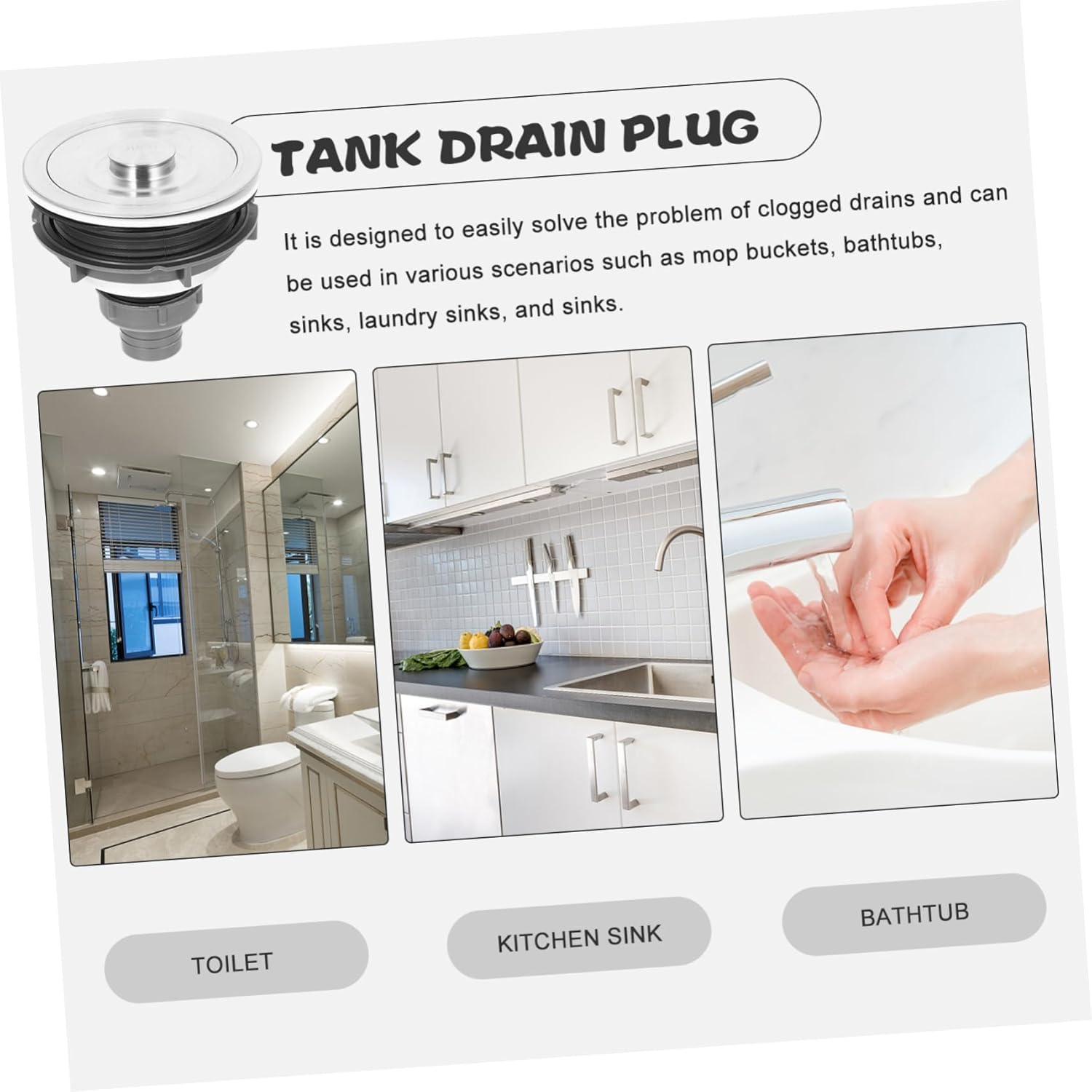 TOYZFRIENDY Barber Shop Stainless Steel Sink Strainer Hair Catcher for Shampoo Bed Easy Installation and Versatile Use Hair Salons Drain Accessory image number 5