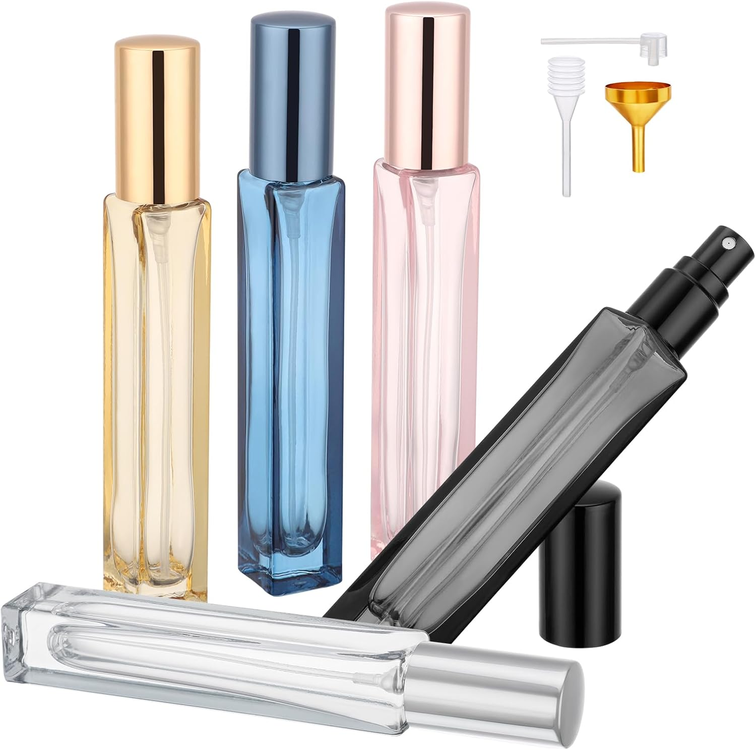 Segbeauty Perfume Travel Bottle Refillable, 5 Pcs Perfume Atomiser 10Ml Glass, Portable Travel Atomiser, Fine Mist Spray Bottle for Cologne, Toner image number 6