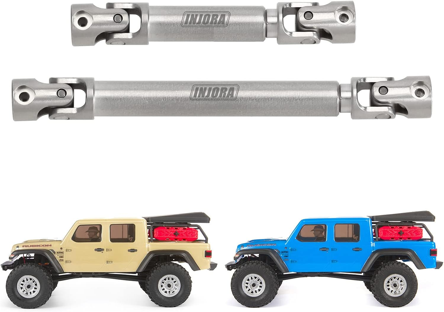 INJORA Center Drive Shaft Stainless Steel D-Shaped Hole Drive Shaft for SCX24 Gladiator 1/24 RC Crawler Axial AXI00005 Upgrade Parts image number 6