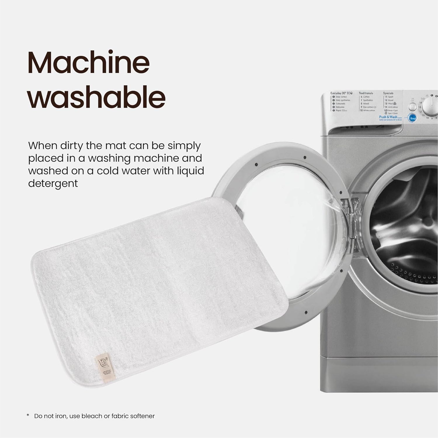 White Magic Eco Basics Bamboo Fruit and Veg Drying Mat image number 3