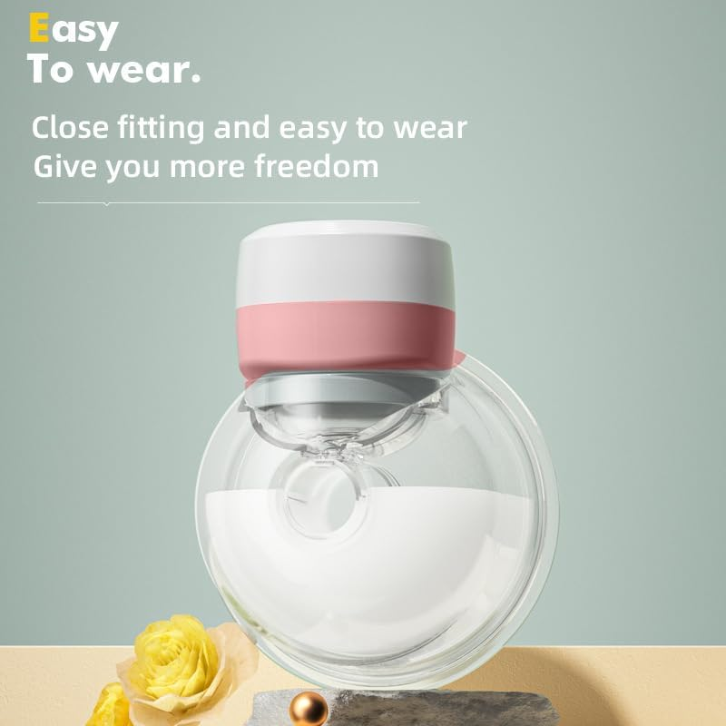 Double Wearable Breast Pump, Food Grade,Electric Hands-Free Breast Pumps with 3 Modes, 19 Levels, LCD Display& Memory Function image number 1