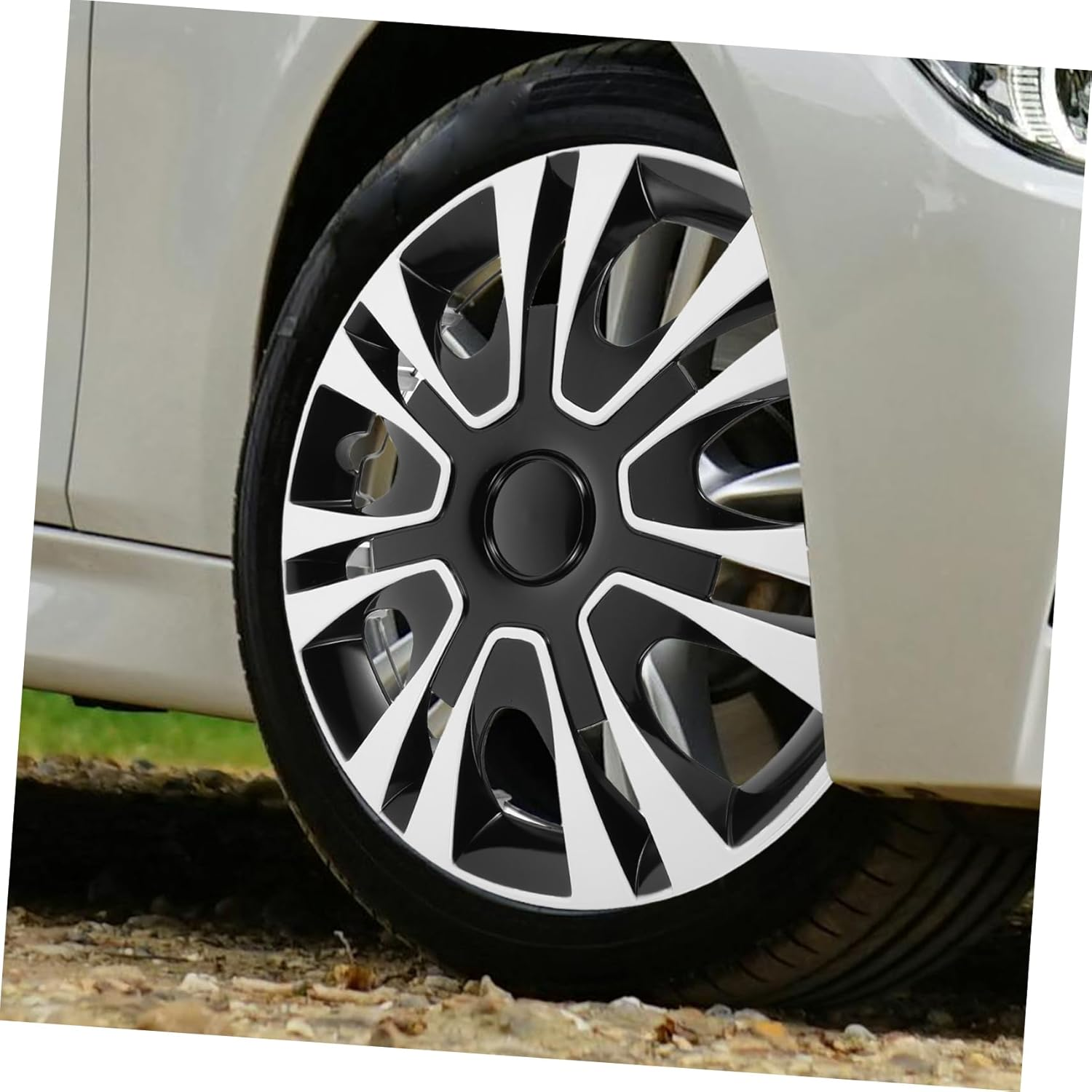 MUCKLILY Car Hub Cap Wheel Center Cover Replacement Hubcap for Auto Truck Rim Wheel Hub Cap Protect Tires image number 3