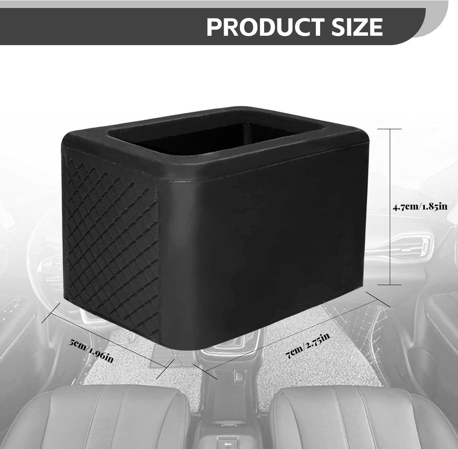 NTNEV 2PCS Seat Belt Buckle Holder, Silicone Seat Belt Buckle Booster, Keep the Seat Belt Buckle Upright and Stable, Raises Seat Belt Buckle for Easy Access, Car Accessories (Black) image number 3