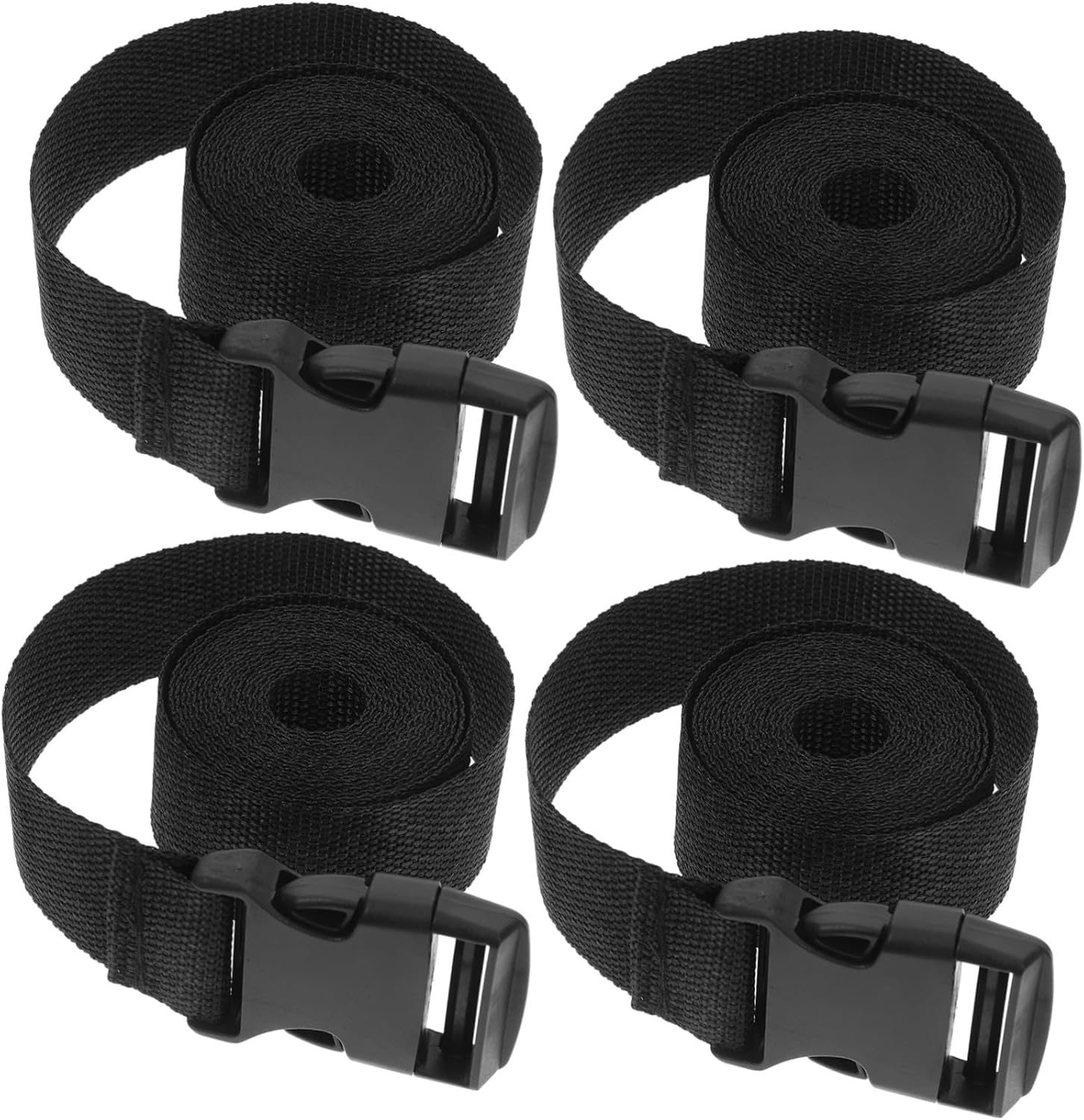 FELTECHELECTR 4Pcs Adjustable Utility Straps with Quick-Release Buckle Wide Tie down for Luggage Packing Backpack Camping Gear Mattress Securing Moving and Travel