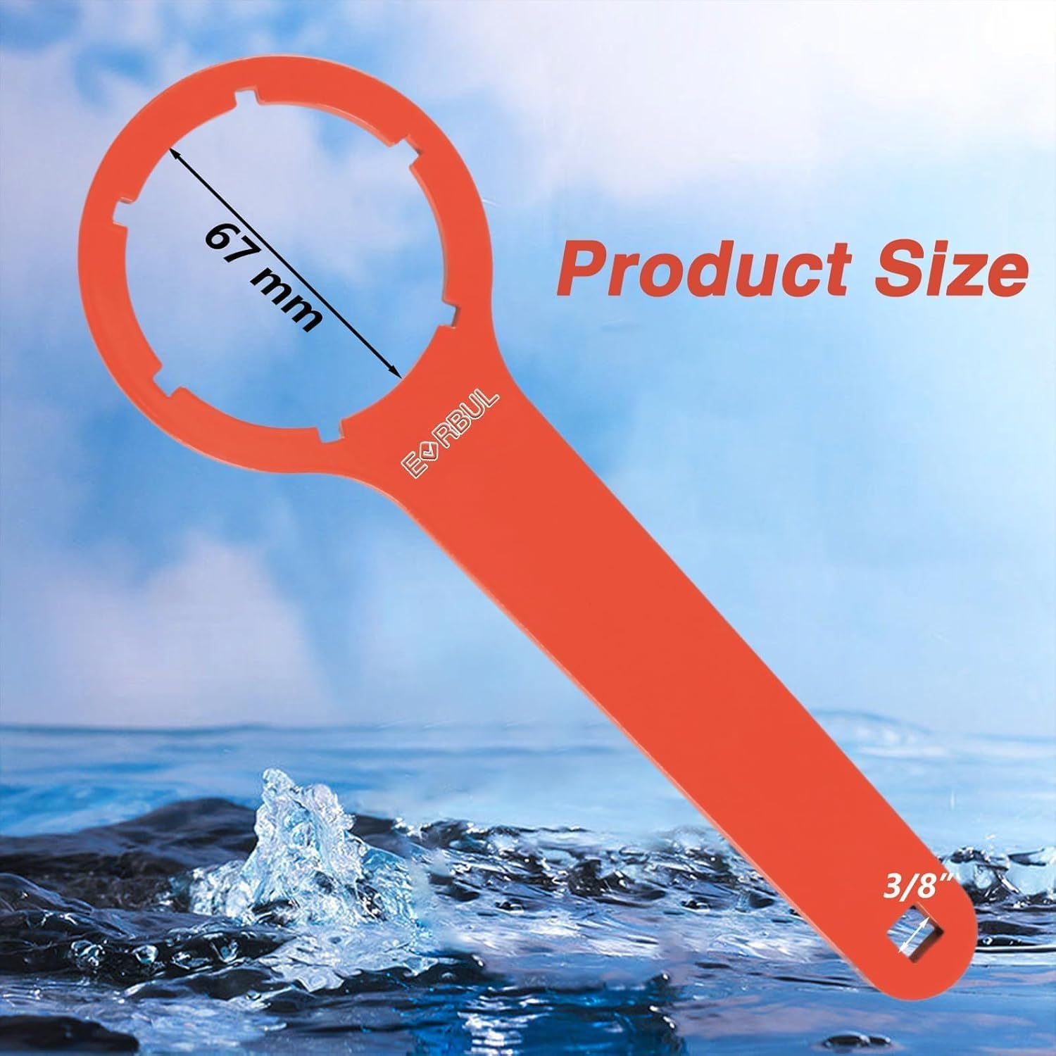 EVRBUL Fuel Filter Water Separator Water Collection Bowl Wrench Installation & Removal Tool Compatible with R12T Water Separator for Marine Outboard Motor image number 3