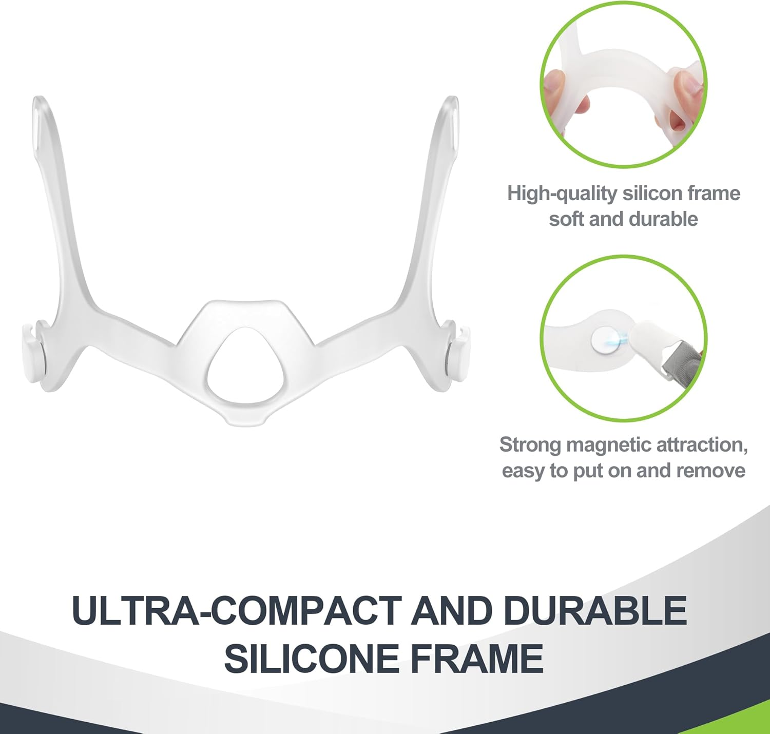 Replacement Set for WISP, Including Cushion(L), Silicone Frame, Headgear, Tube and Clips in One Pack, Great-Value Supplies by Airsmart image number 5