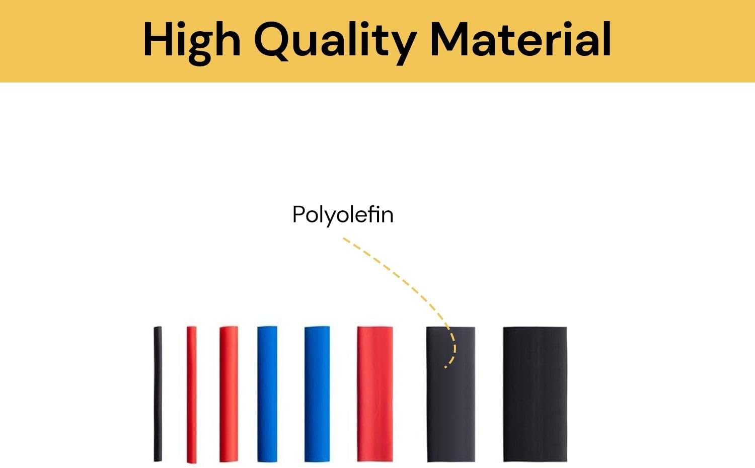 EZONEDEAL 164PCS Heat Shrink Tubings 2:1,Wire Cable Wrap Assortment Tube Sets Electric Insulation Heat Shrink Tube Kit image number 2