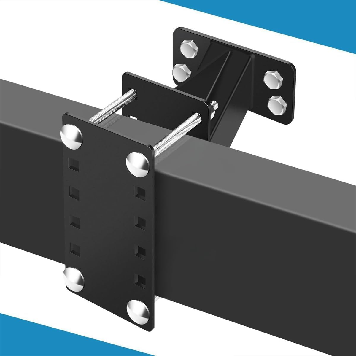 AIMALL Heavy-Duty Spare Wheel Carrier, Adjustable Tyre Holder Bracket, Suitable for Caravan, Boat, and Trailer Use, Robust Metal Construction image number 1