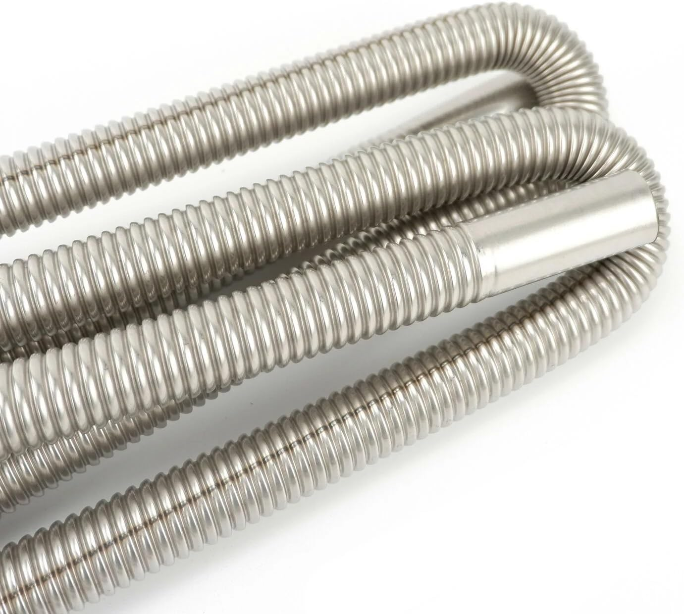 EZONEDEAL 60Cm - 300Cm Stainless Steel Exhaust Pipe Parking Air Heater Fuel Tank Diesel Gas Vent Hose Length (60CM) image number 4