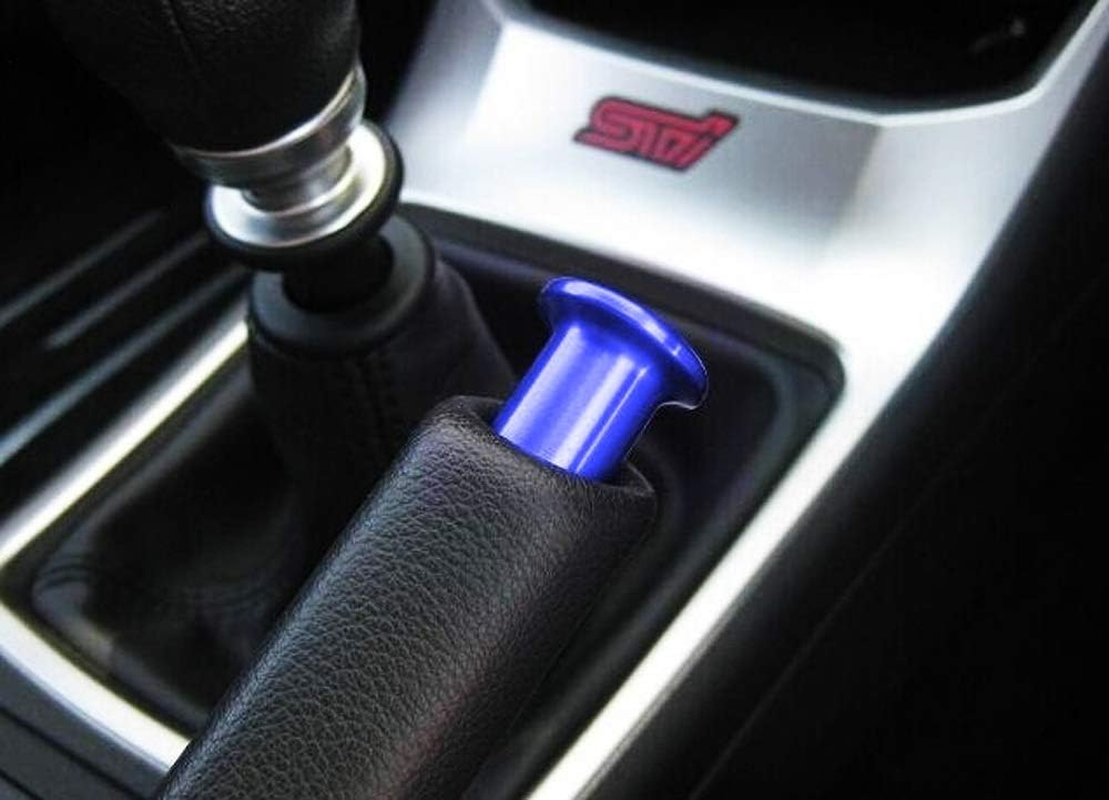 Ijdmtoy Sports Blue Billet Aluminum Handbrake Tip Press Button Compatible with 2013-2016 Scion FR-S, 2017-2021 Toyota 86, 2013-2021 BRZ image number 6