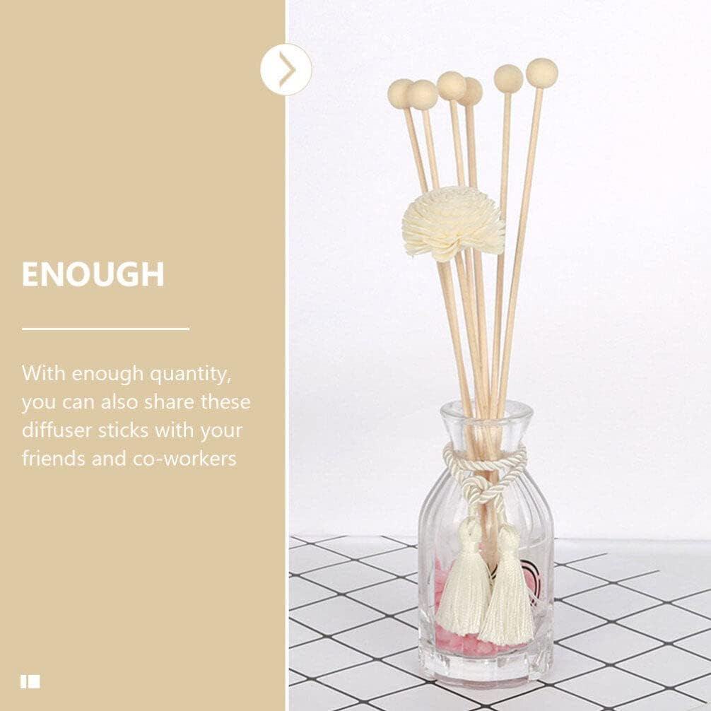 FOMIYES 30Pcs Rattan Wood Sticks for Essential Oil Diffuser Aromatherapy Replacement Fragrance Volatile Sticks for Home Spa Aroma Diffusing image number 2