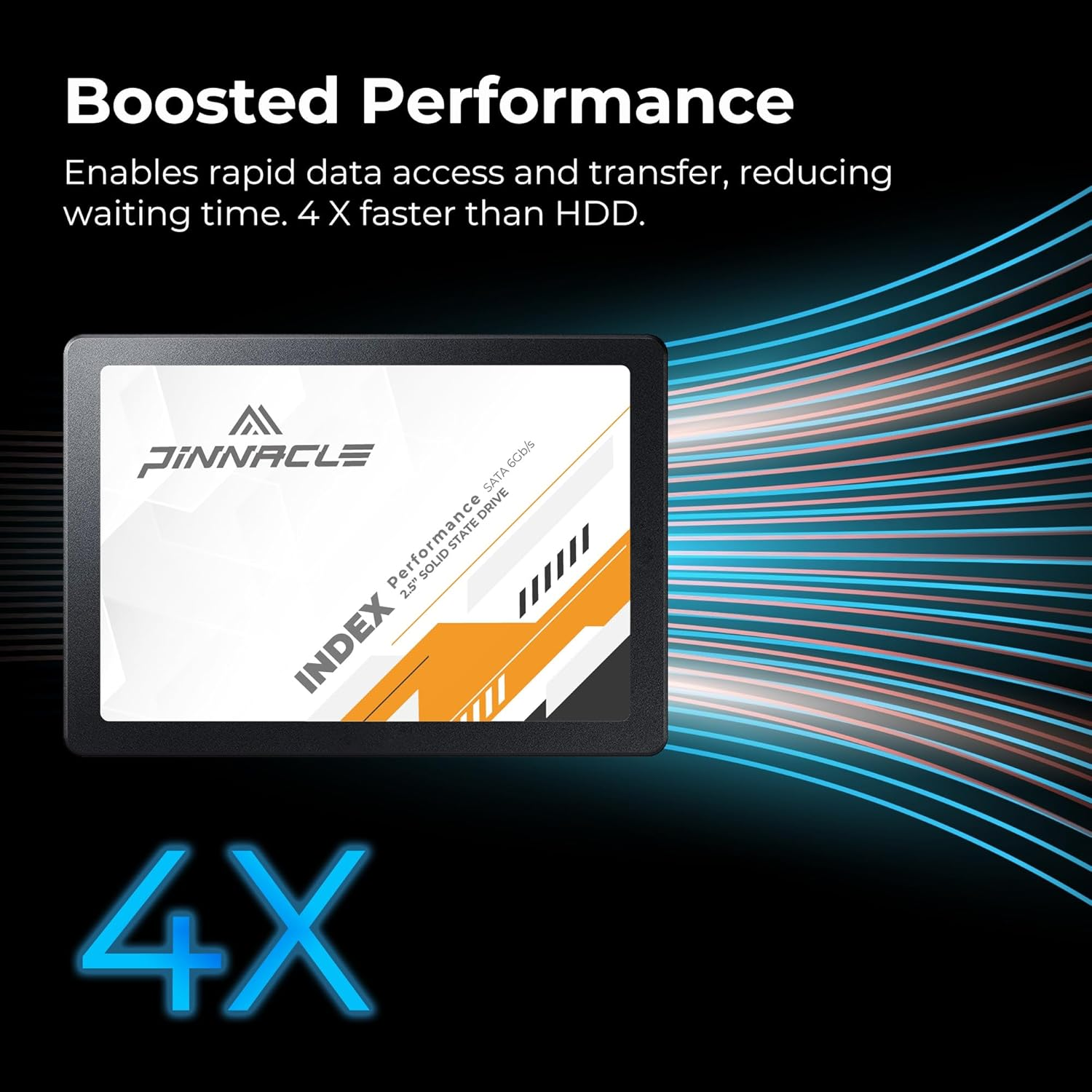 Timetec 256GB SSD 3D NAND SATA III 6Gb/S 2.5 Inch 7Mm (0.28") Read Speed up to 530 Mb/S SLC Cache Performance Boost Internal Solid State Drive for PC Computer Desktop and Laptop (Pinnacle) image number 6
