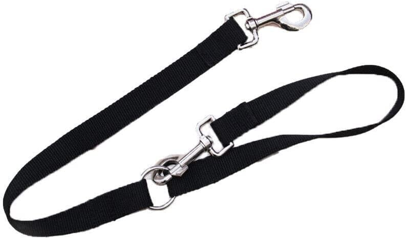 2 Way Double Dual Dog Leash Lead Walk 2 Dogs with One Lead Coupler Nylon Harness - Blue image number 7