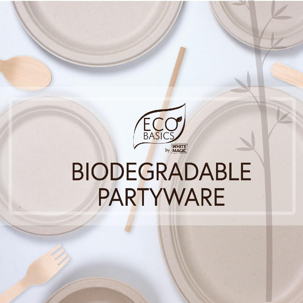 Eco Basics Biodegradable Plate (17Cm), Brown image number 1