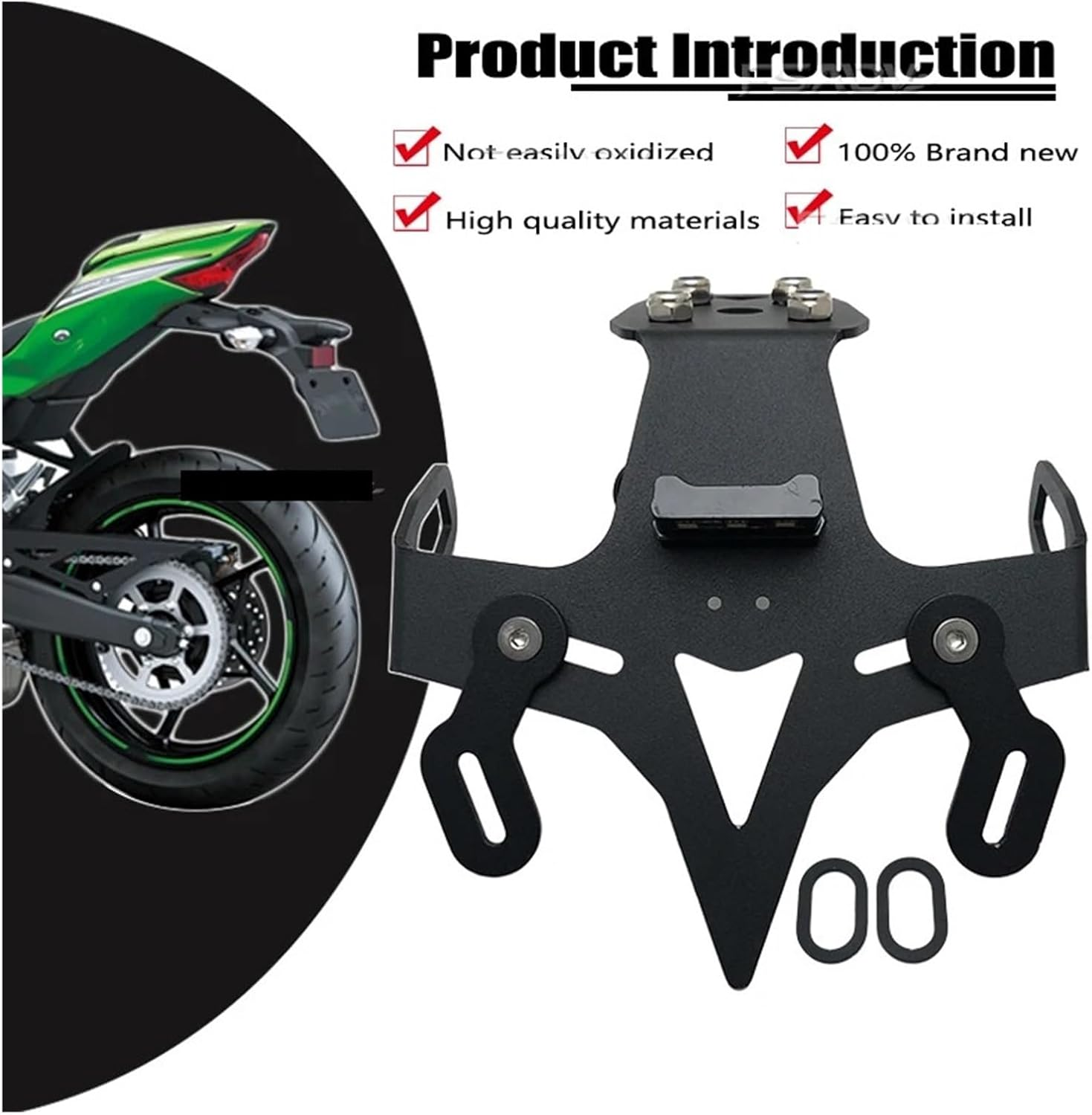 Jiningxinxin for ZX25R License Plate Holder ZX-25R 2021 2022 2023 Motorcycle Tail Tidy Fender Eliminator Registration Plate image number 1