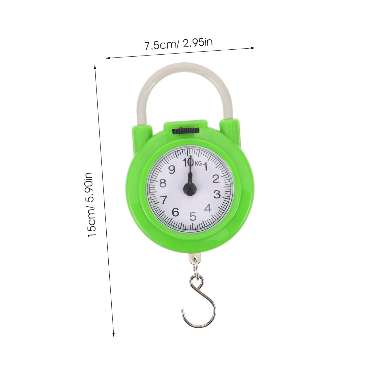 GETAJGHSD Portable Travel Suitcase Scale Manual Spring Luggage Weight Scale with Hook Small Lightweight Plastic Metal for Home and Travel Use image number 3