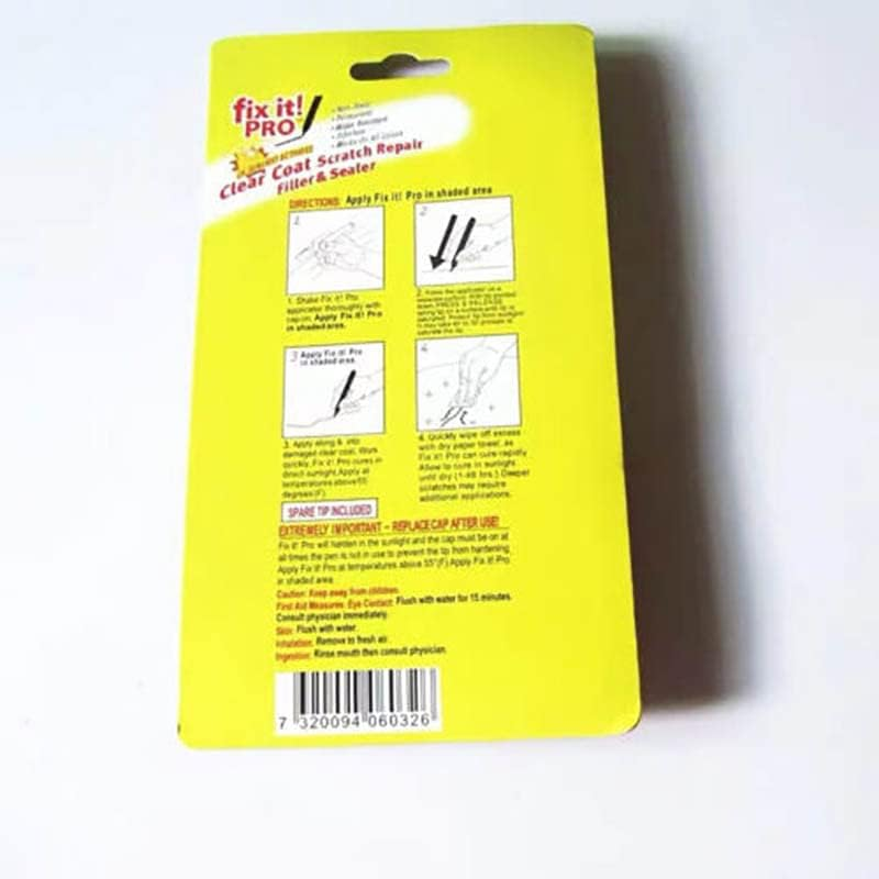 AIMALL 2X Fix It Pro Scratch Car Coat Paint Repair Pen Aluminum Painting Clear Remover for Cars, Rvs, and Bikes &ndash; UV Activated, Non-Toxic, Water Resistant, Quick Scratch Repair image number 3