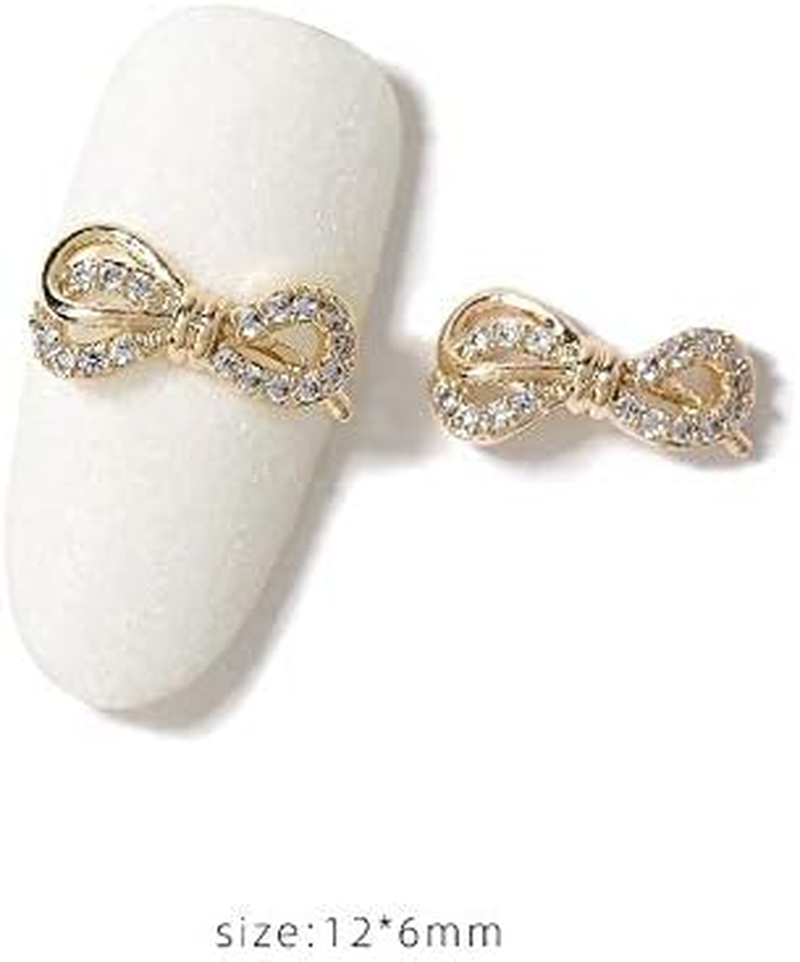 HANGQINGHENG 2-Piece Nail Jewelry Zircon Rhinestone Decoration Alloy Nail Decoration (Color : 159 5) image number 1