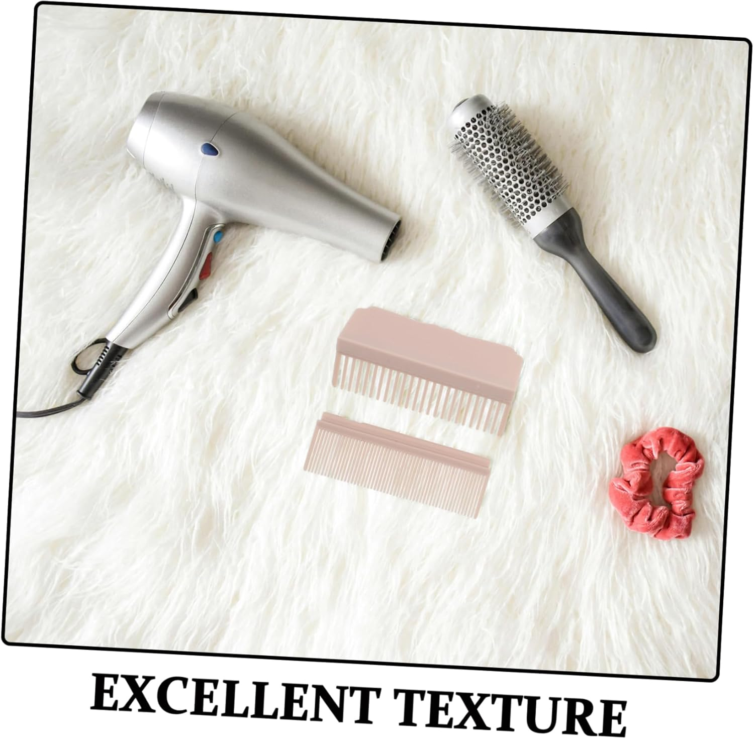 PENIKOKO 2Pcs Heat Resistant Clip Carbon Fiber Hair Straightener Comb Attachment Portable Hair Brush for Fast Styling Travel Friendly Accessory image number 2