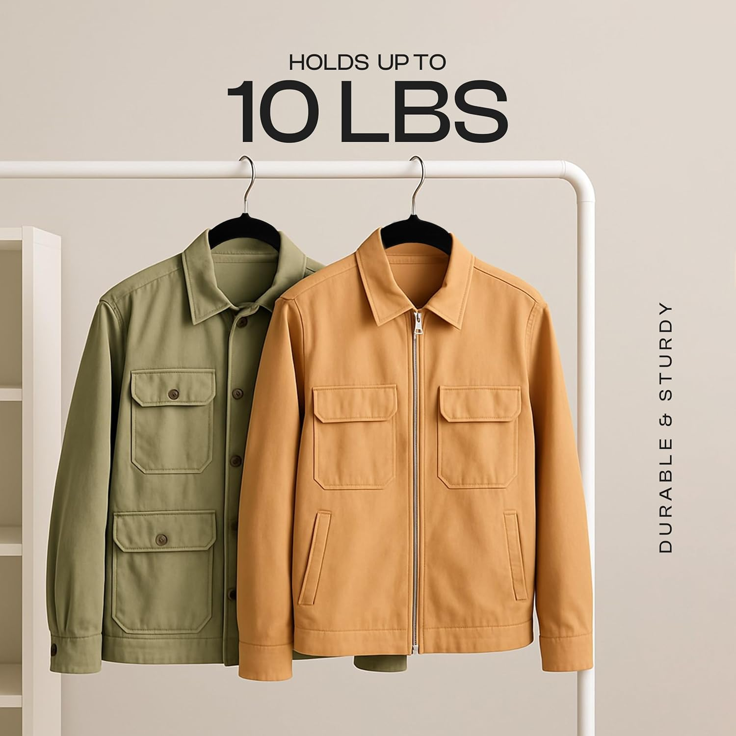 Utopia Home Velvet Hangers 50 Pack - Non-Slip Clothes Black Hanger - Suit Hangers with 360 Degree Rotatable Hook - Heavy Duty Hanger for Coat & Pant