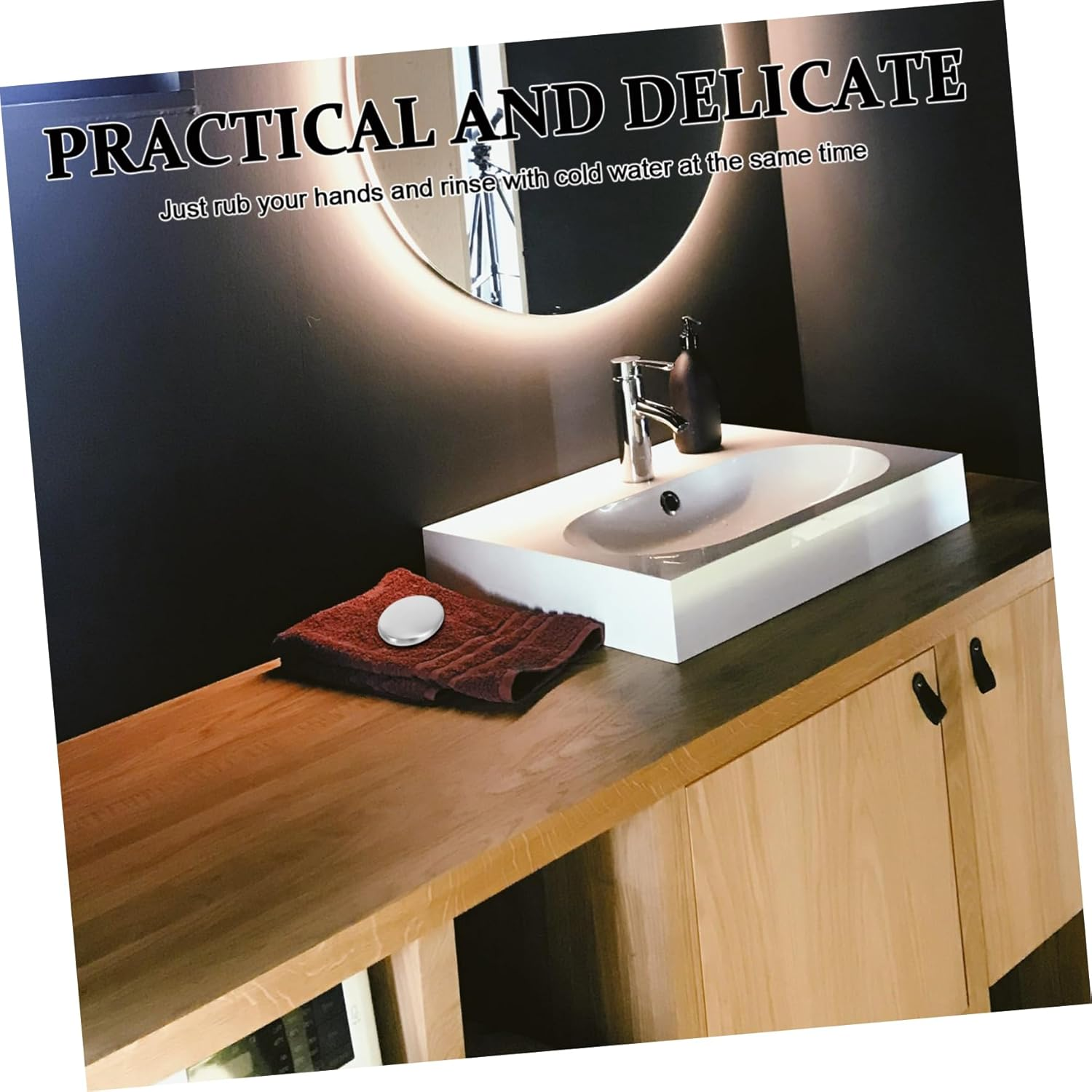 Cabilock 6Pcs Stainless Steel Soap Bar Deodorizing Smells Eliminating Hand Washer for Kitchen and Bathroom Use as Odor Absorber and Remover image number 1