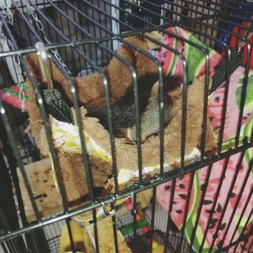 35X35Cm Blue Ferret Rat Squirrel Pet Bird Hamster Hammock Hanging Cage Nest Bed House Toys AU image number 3