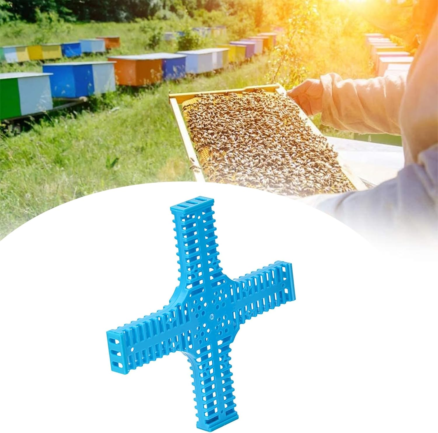 Queen Bee Cage 1PCS - Durable Ventilated Bee Queen Cage for Beekeeping, Essential Beekeeping Supplies & Equipment, User-Friendly High Performance Hive Tool for Honey Bees image number 4