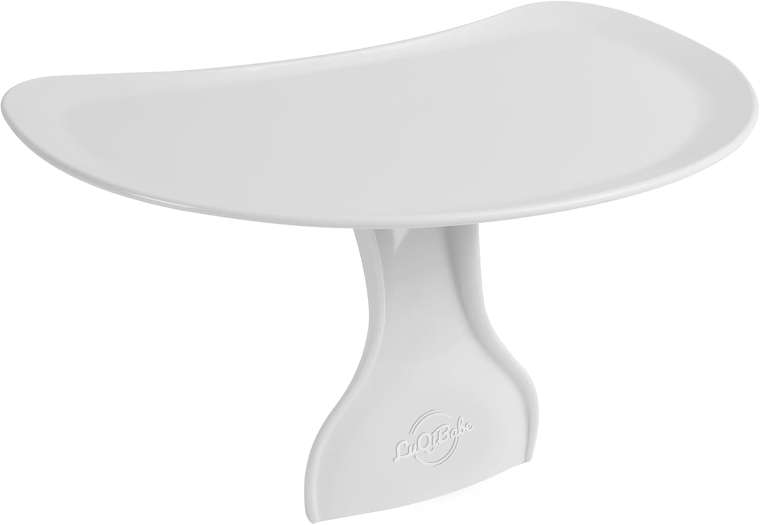 Luqibabe Baby Feeding Tray Compatible with Bumbo Floor Seat Tray Attachment Only Booster Seat Tray for Bumbo Seat Baby Infant Toddler Floor Seat Eating Tray for Boys and Girls 3 to 12 Months - White