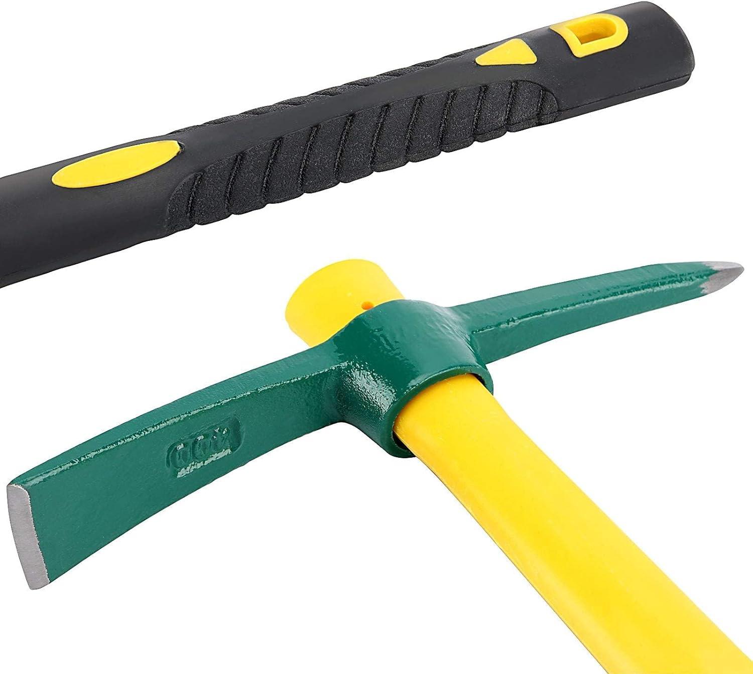 FAATCOI Mattock Weeding Hoe, Dual Head Pick Axes Garden Tools Non-Slip Handle for Cultivating Vegetable Yard Garden Flower Beds Planting Prospecting Camping image number 1