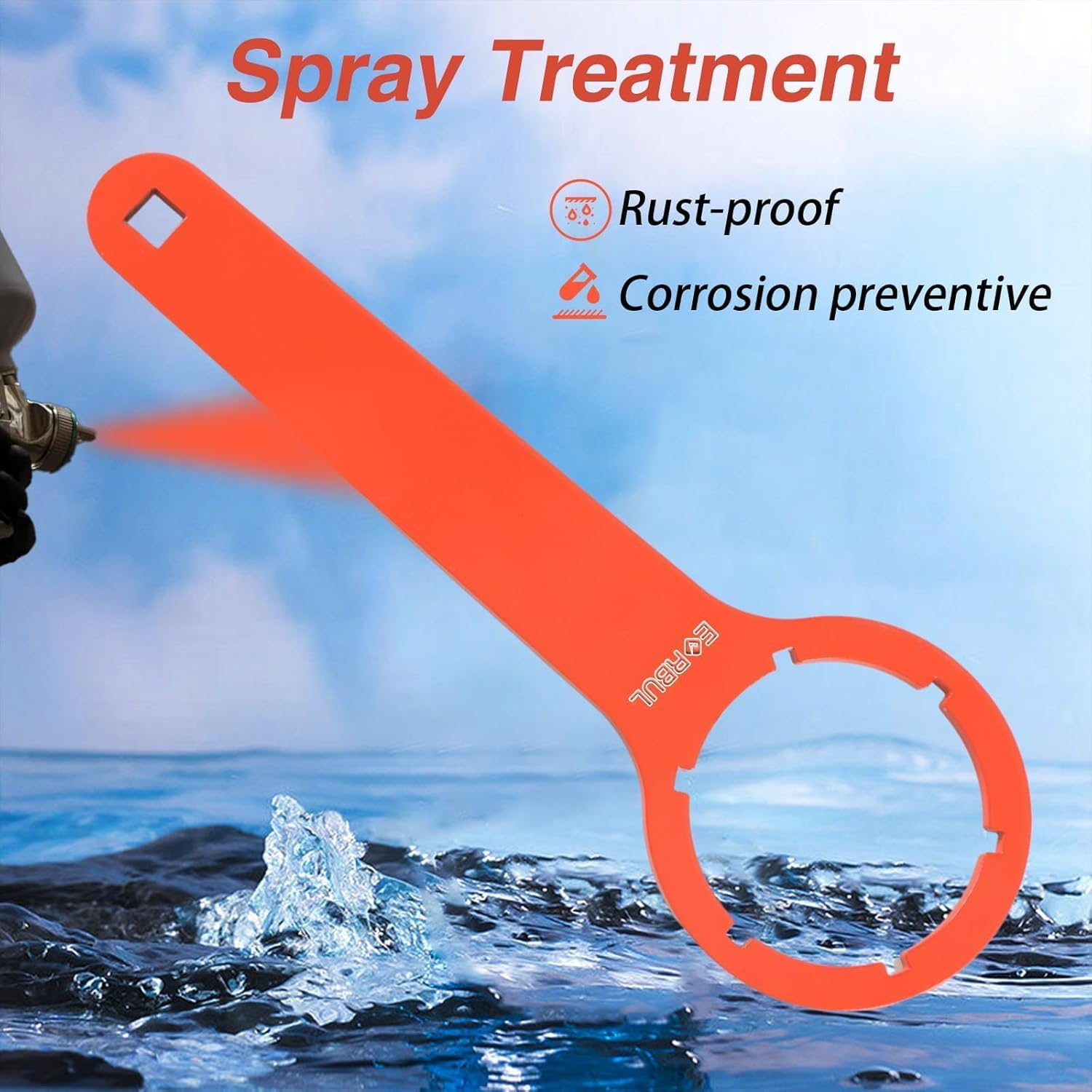 EVRBUL Fuel Filter Water Separator Water Collection Bowl Wrench Installation & Removal Tool Compatible with S3227 S3213 Water Separator for Marine Outboard Motor image number 3