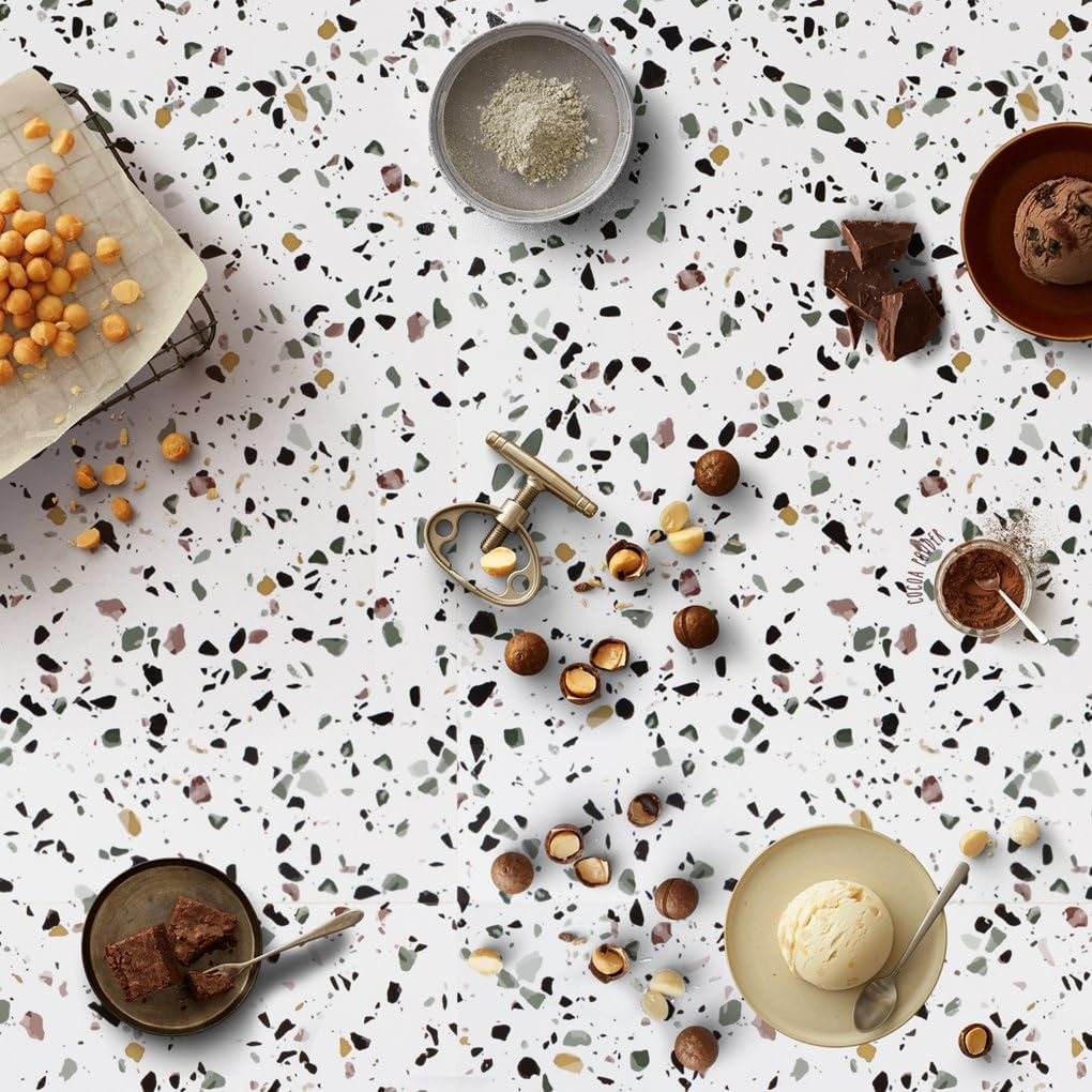 Arthome Granite Contact Paper 40X310Cm Peel and Stick Wallpaper for Countertops Waterproof Self Adhesive Marble Wall Paper Roll for Decorative Kitchen Countertops Removable image number 6