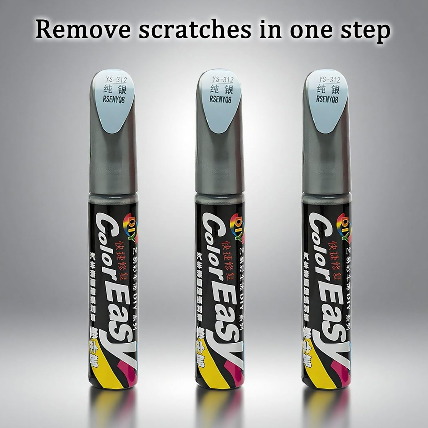3 Pcs Car Scratch Remover Pen,Touch up Paint Pen,Silver Spray Paint, for Car Suitable for Cars Repainting Cover and Repair Scratches, Suitable for Cars, Suv, Truck, Rv, Bicycle(Silver) image number 6
