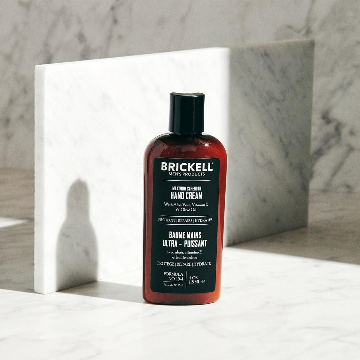 Brickell Men'S Maximum Strength Hand Cream for Men, Natural and Organic Fast-Absorbing Hand Lotion with Vitamin E, Shea Butter, and Jojoba, 118 Ml, Scented image number 3