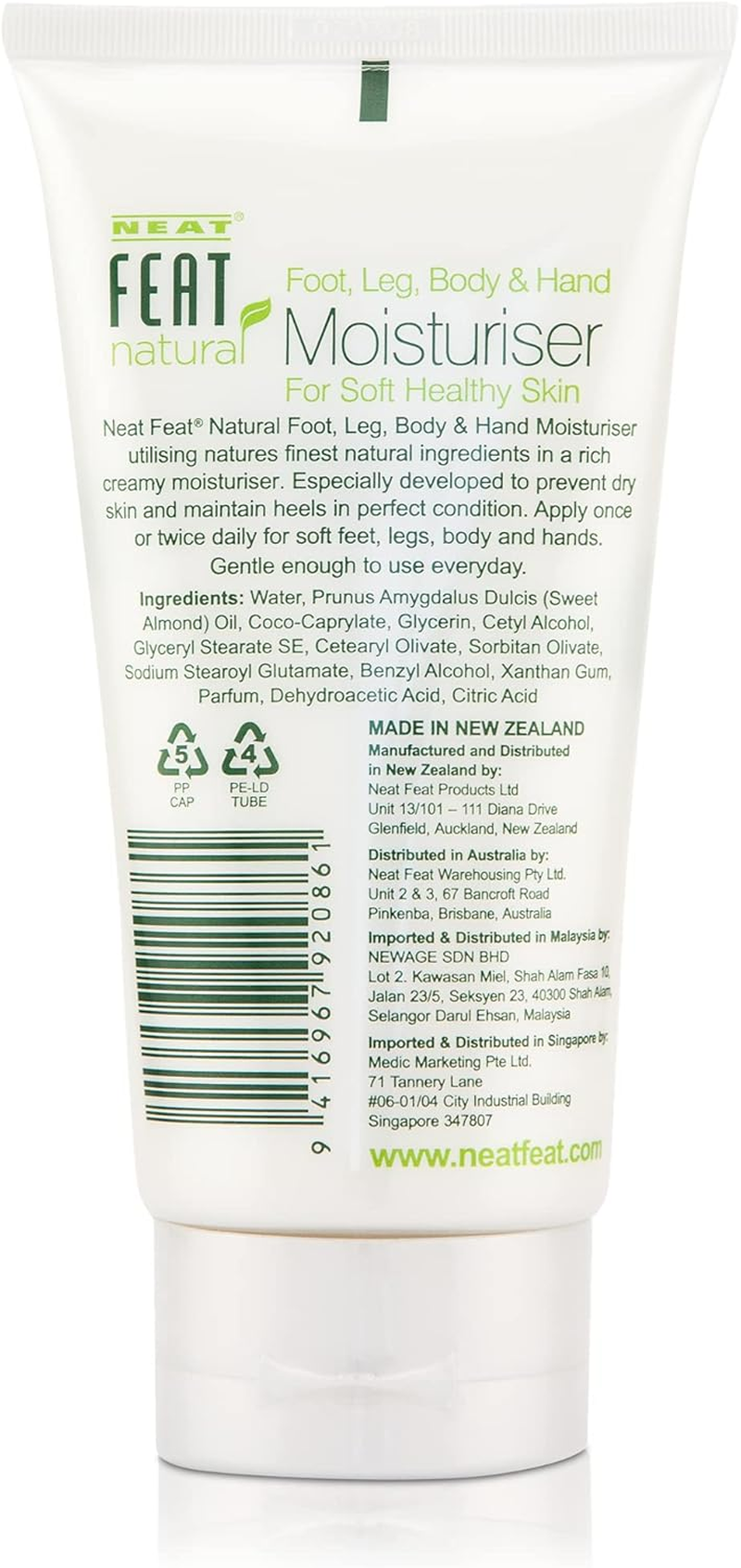 Neat Feat Foot, Leg and Body Natural Moisturizer 125 G, 125 G Pack of 1 image number 1