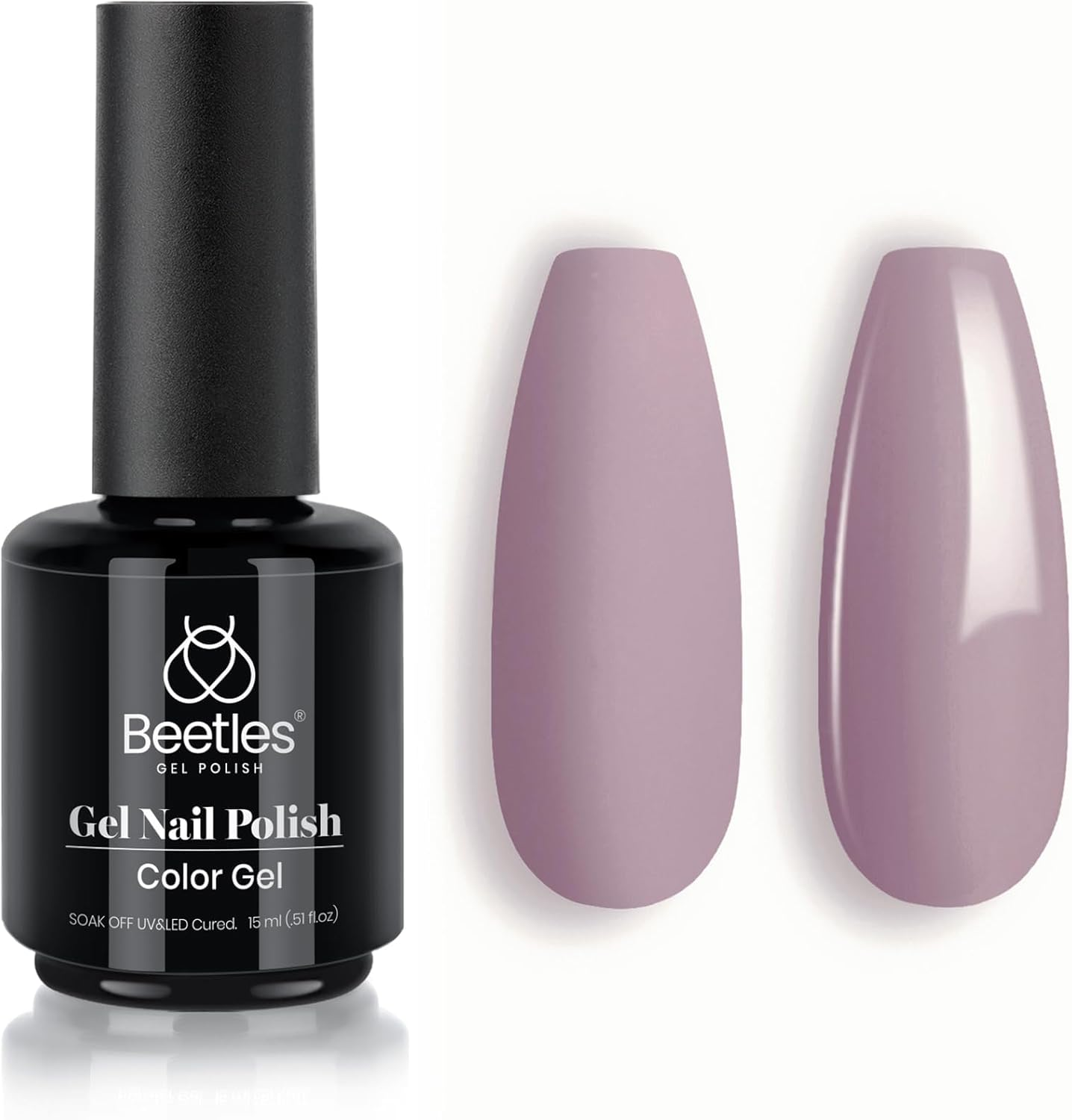 Beetles Gel Polish Gel Nail Polish, 1Pcs 15Ml Angelina Purple Gel Polish Soak off Nail Art Polish UV LED Nail Lamp Manicure Salon DIY Nail Design at Home image number 5