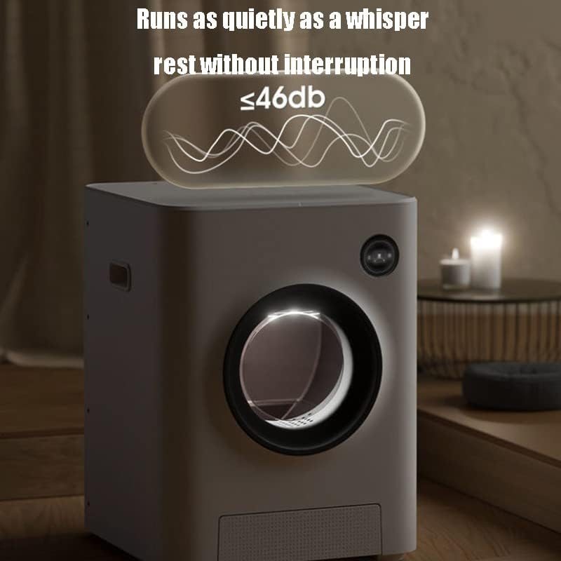 Self-Cleaning Cat Litter Box, Self Cleaning Automatic Air Purifier, No More Scooping the Smart Cat Litter Box for Multiple Cats, APP Binding Intelligent Monitoringlarge Splash-Proof Cat Supplies