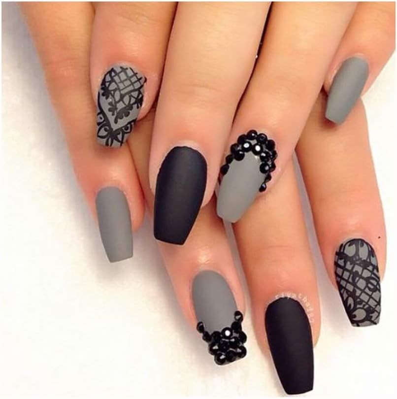 HANGQINGHENG Black Rhinestone 2Mm Crystal Nail Decal Flat Acrylic Rhinestone Nail Decoration