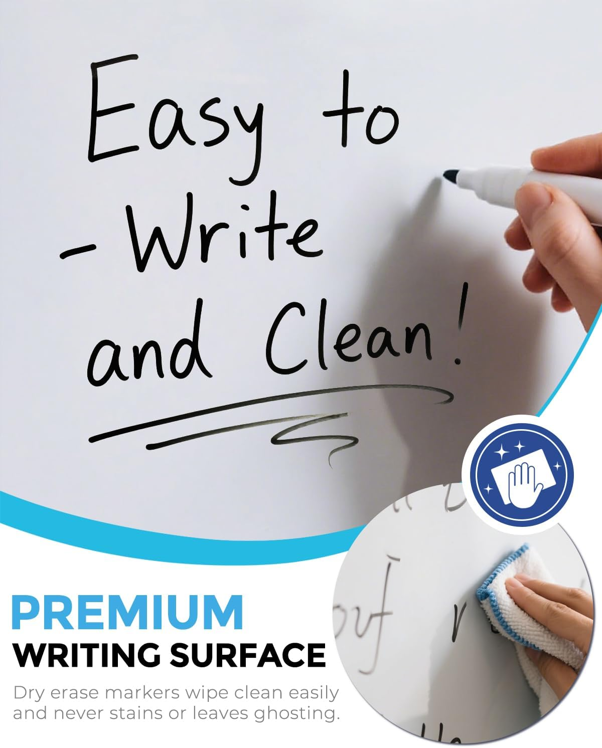 Small Dry Erase Board, 14"X11" Double Sided Hanging Whiteboard for Wall, Mini White Board with a Black Dry Erase Marker, Portable Whiteboard for Planning Learning Writing Drawing Memo image number 6