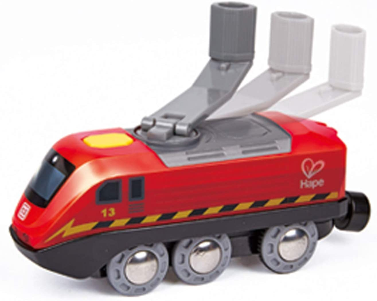 Hape Battery Powered Engine Train Set for 3+ Kids | Interactive Kids Train Toy with Tracks image number 1