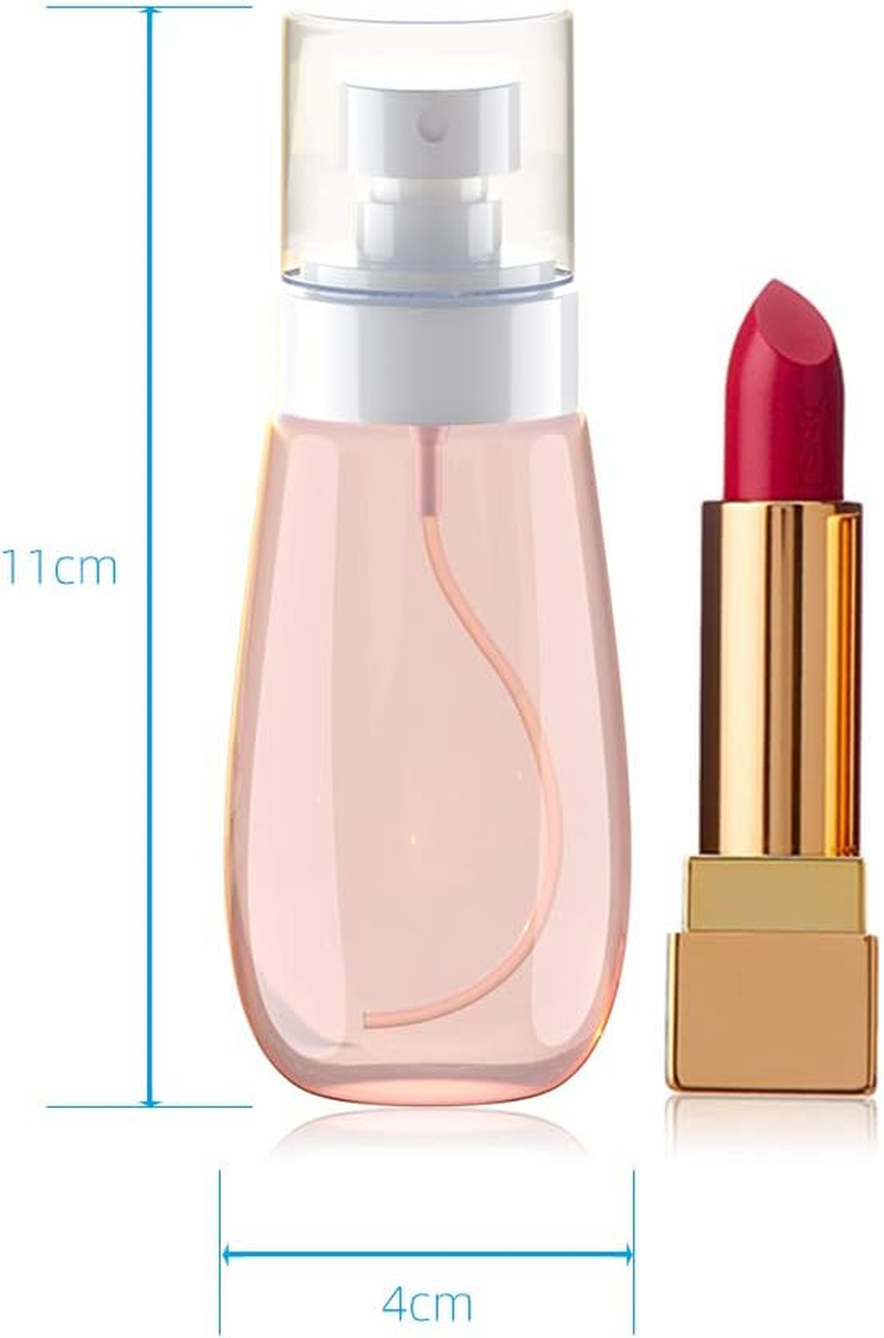 Small Spray Bottle 60 Ml, 3Pack Fine Mist Mini Spray Bottles for Travel, with Funnel, Pink, Clear, Blue, Leak Proof & BPA Free image number 5