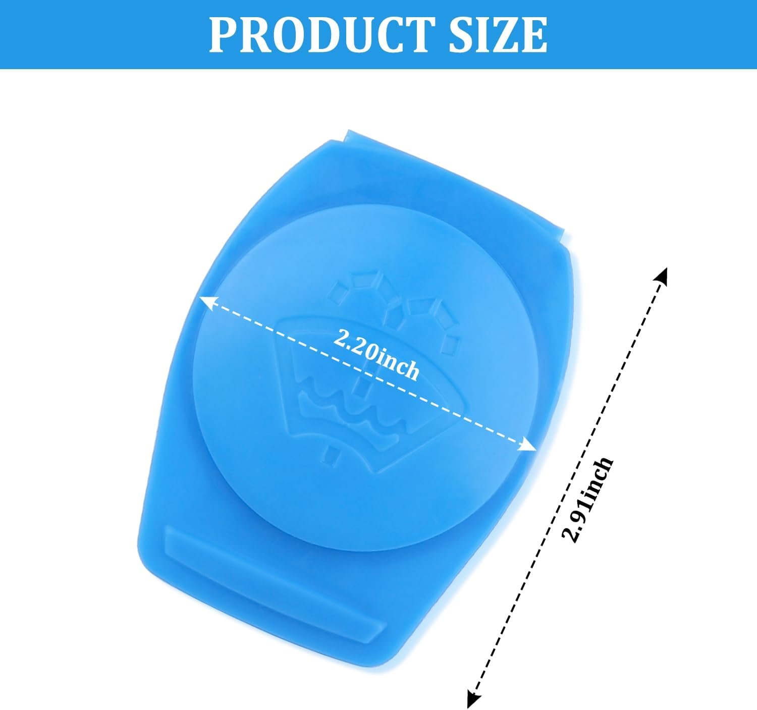 Washer Fluid Cap,Oem#3Q0955455 Windshield Wiper Fluid Cap,Essential Car Accessories Windshield Washer Reservoir Cap Compatible with Volkswagen Atlas GTI Jetta 2019-2021 image number 2