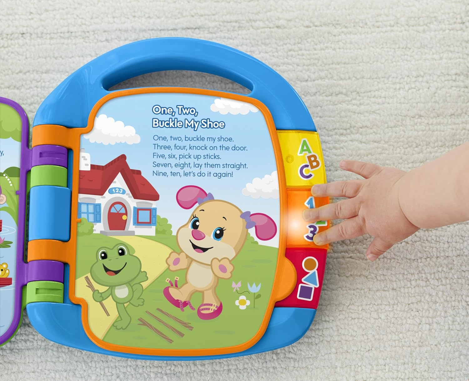 Fisher-Price Laugh & Learn Storybook Rhymes, Collection of Musical Baby Toy Books ​With Lights (Styles May Vary) image number 1