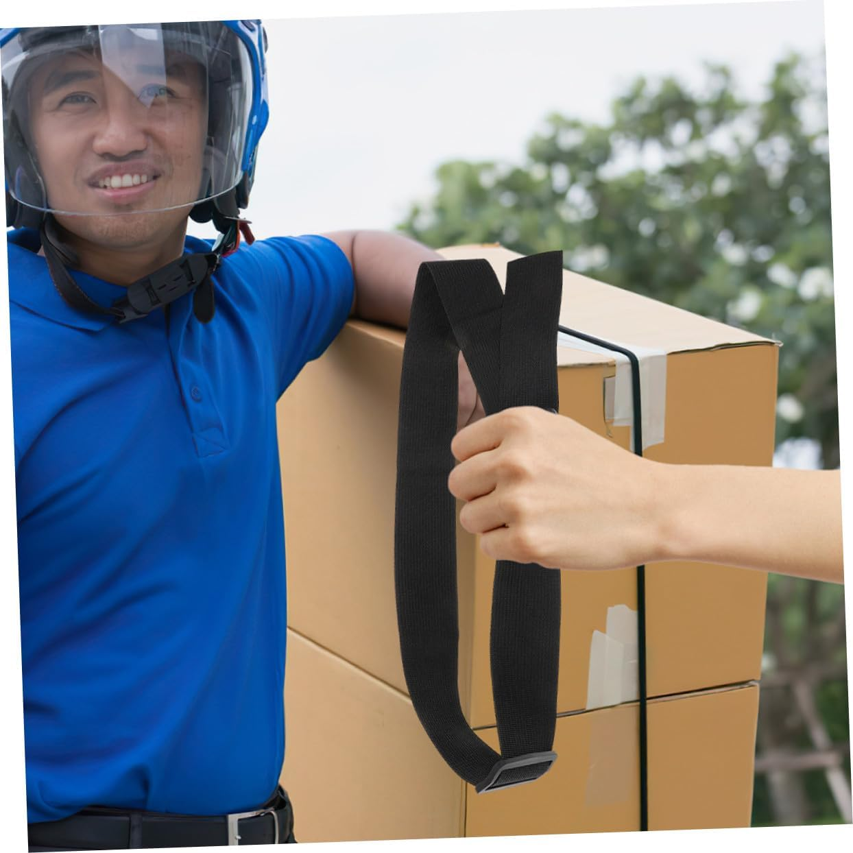 GRIRIW 2Pcs Adjustable Utility Luggage Strap with Buckle Portable Travel Belt Extender for Suitcases Backpacks Waist Bags Extra for Secure Bundling and Flexible Fit image number 2