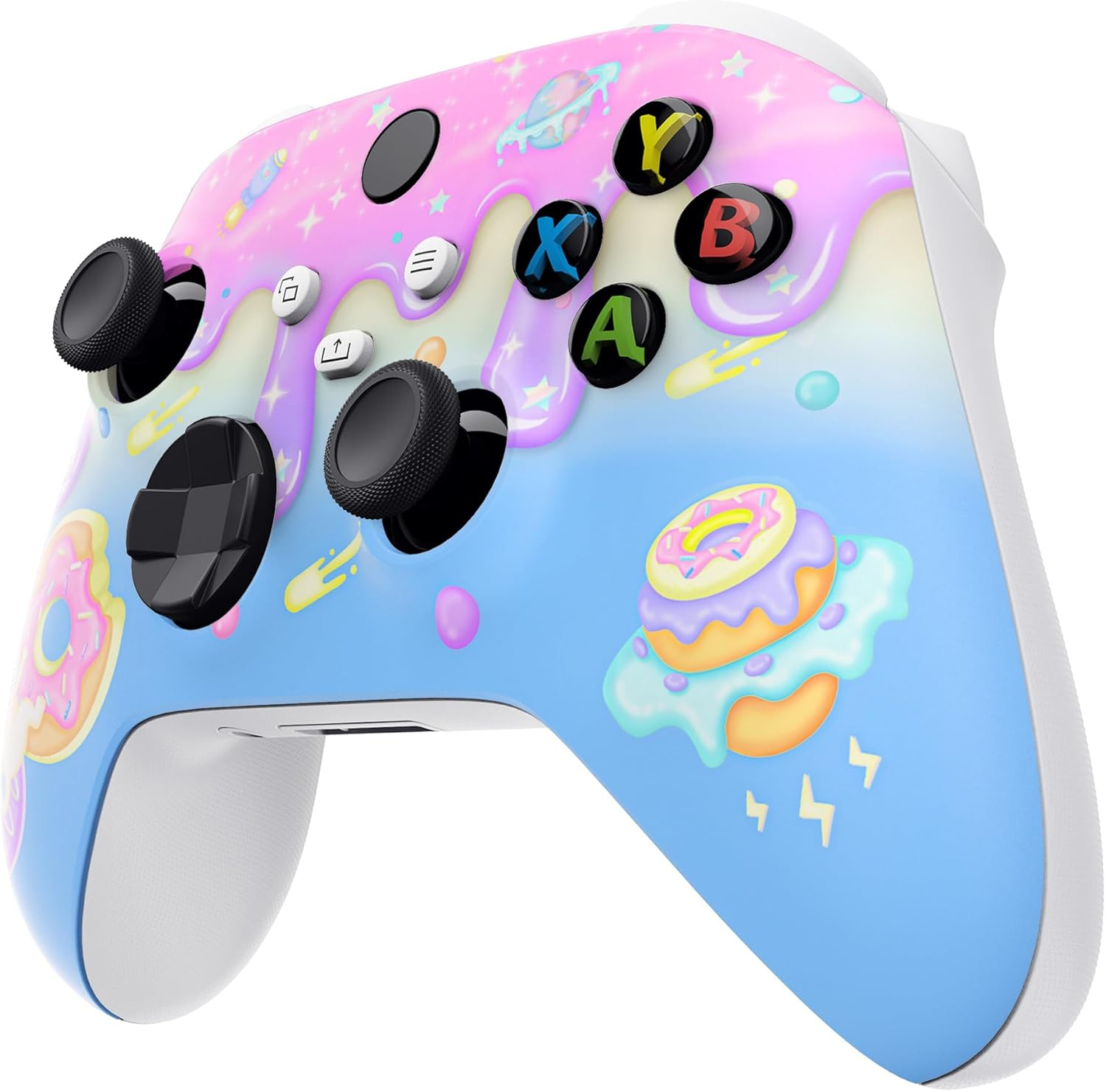 Extremerate Replacement Shell for Xbox Series X|S Controller - Unleash Your Style - Donut Odyssey Custom Acessories Skin Front Housing Cover for Xbox Core Controller Wireless[Control Without] image number 6