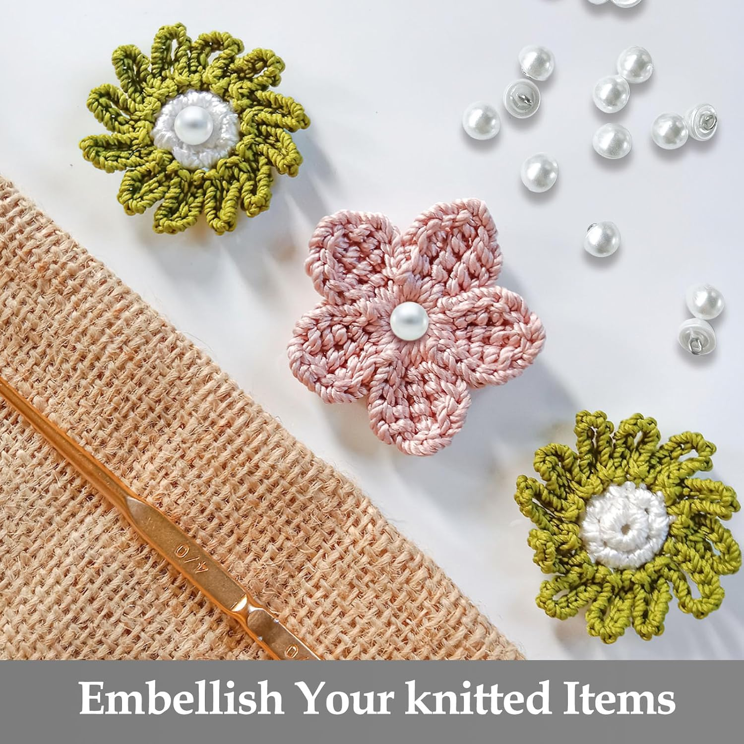 120 Pcs 10Mm Pearl Buttons with Shank round Pearl Buttons, Hole White Plastic Pearl Bead Decorative Buttons for Wedding Dress, Skirts, Gloves, Sweaters, Shirts, Hats, Scarves, Headbands Crafts (White) image number 1